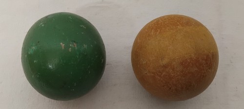 Paire anciennes boules en - boules,